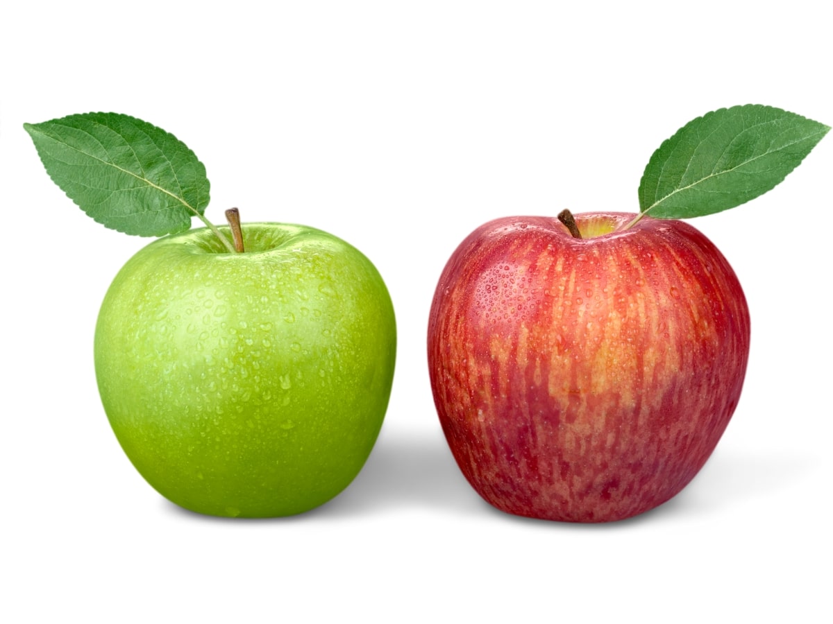 Featured image of blog post showing a green and a red apple.